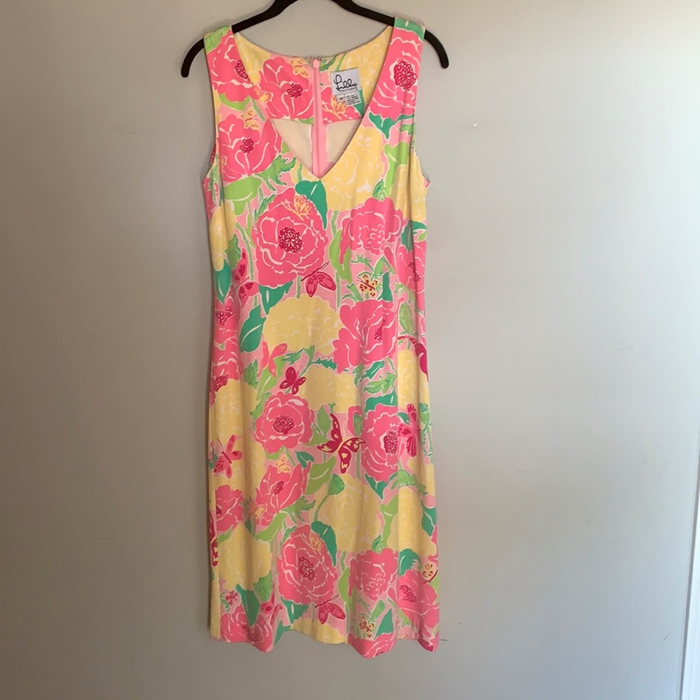 Lilly Pulitzer size 10 silk butterfly dress
